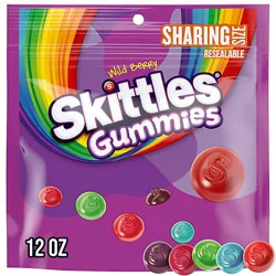 Skittles Gummi Wild Berry Stand Up Pouch - 12 Oz