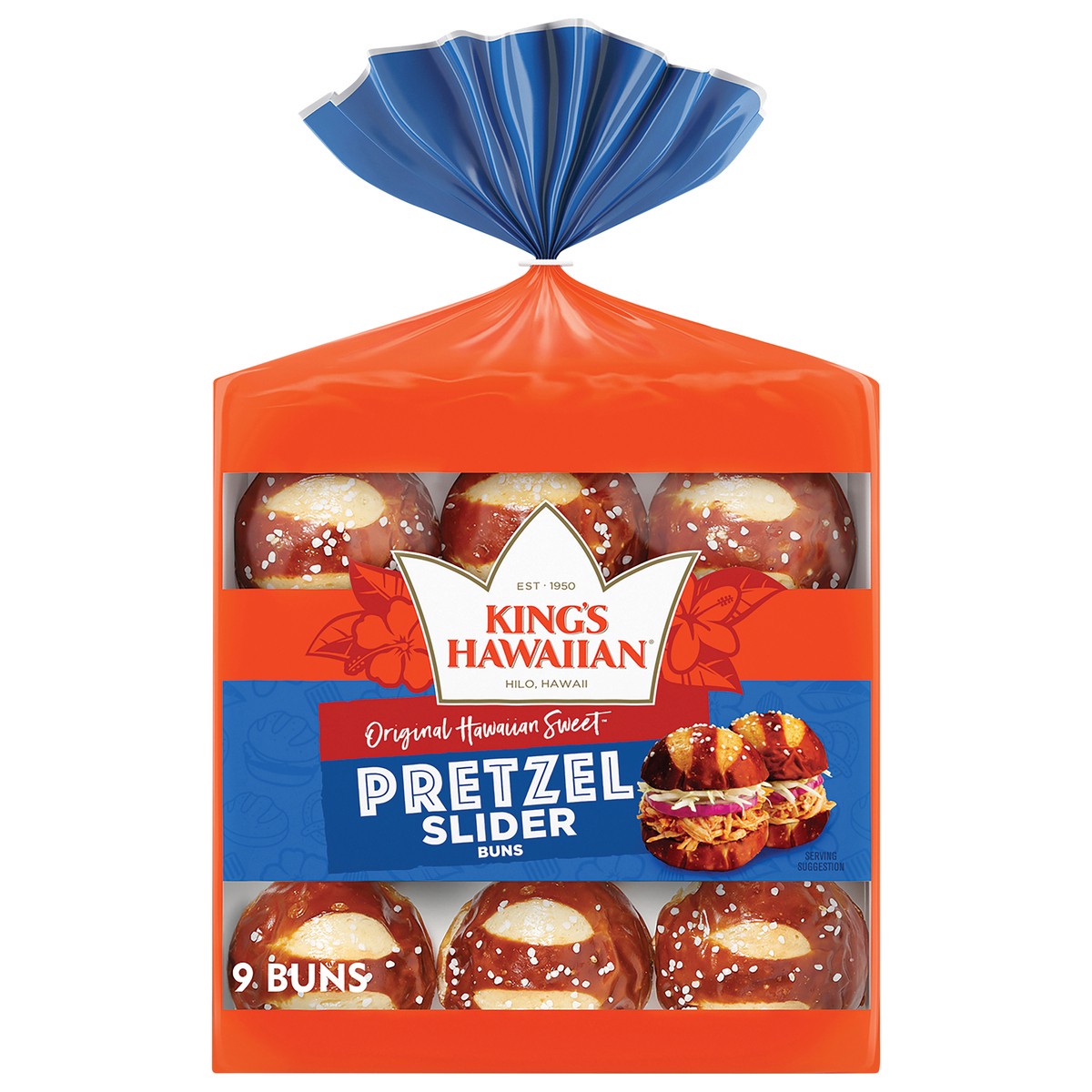 slide 7 of 13, King's Hawaiian Original Hawaiian Sweet Pretzel Pre-Sliced Slider Buns - 11 Oz, 11 oz