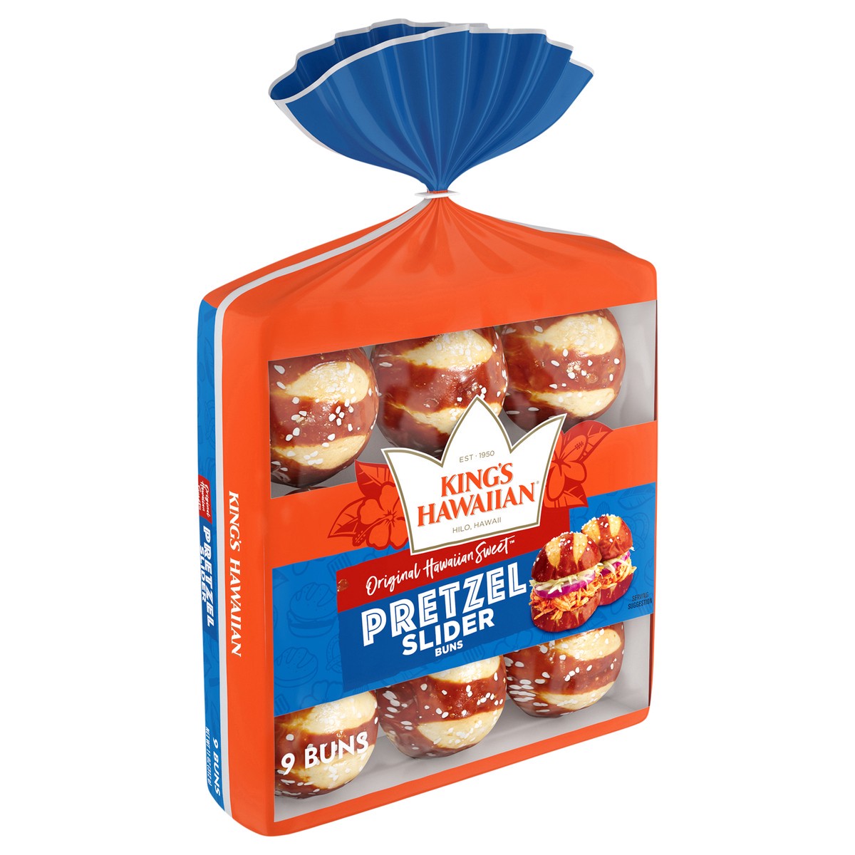 slide 10 of 13, King's Hawaiian Original Hawaiian Sweet Pretzel Pre-Sliced Slider Buns - 11 Oz, 11 oz