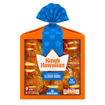 slide 1 of 1, King's Hawaiian Original Sweet Pretzel Pre-Sliced Slider Buns - 11 Oz, 11 oz