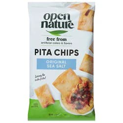 Open Nature Pita Chips Original With Sea Salt - 7.3 Oz