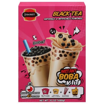 slide 1 of 1, J-Basket Asian Instant Black Tea Boba Kit - 10 Oz, 10 oz