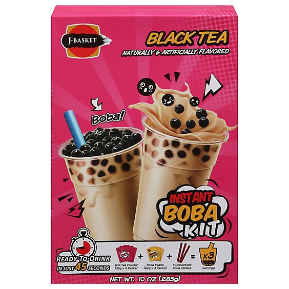 slide 1 of 1, J-Basket Asian Instant Black Tea Boba Kit - 10 Oz, 10 oz