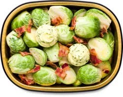 Readymeals Brussels Sprout Halves W/bacon & Garlic Herb Butter - Each