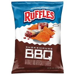 Ruffles Smokehouse Bbq Potato Chips - 8 Oz