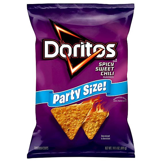 slide 1 of 1, Doritos Tortilla Chips Spicy Sweet Chili 14 1/2 Ounce - 14.5 Oz, 14.5 oz