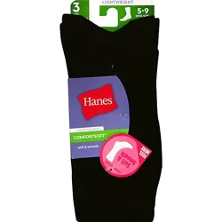 Hanes Wmen Cmfort Sft Crw Blk - 1 Ea