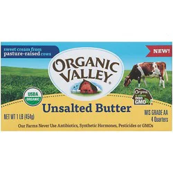 Organic Valley Unsalted Organic Butter - Lb