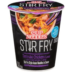 Nissin Stir Fry Teriyaki Chicken Cup Noodles - 3 Oz