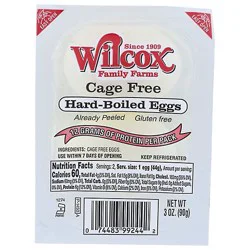Wilcox Family Farms Cage Free Hard Boiled Eggs - 2 Count