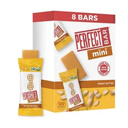 Perfect Bar Organic Protein Bars Mini Gluten-Free Peanut Butter 8 Count - 0.88 Oz Each