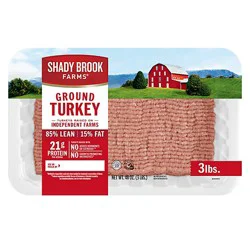 Shady Brook Farms 85% Lean Fresh Ground Turkey - 3 Lb