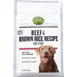 Open Nature Dog Food Beef & Brown Rice - 6 Lb