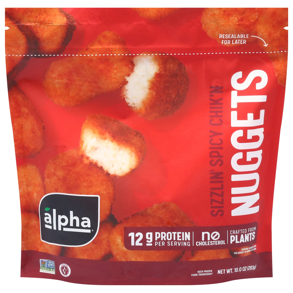 slide 8 of 13, Alpha Foods Chicken Nuggets Spicynt - 10 Oz, 10 oz