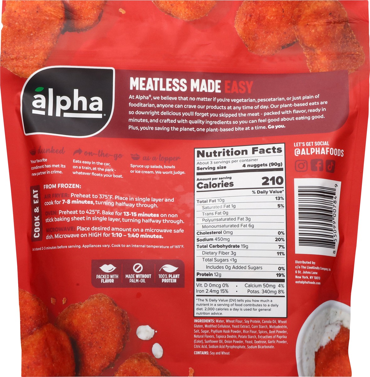 slide 9 of 13, Alpha Foods Chicken Nuggets Spicynt - 10 Oz, 10 oz