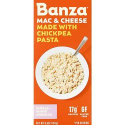 Banza Pasta Shells W/ Cheddar - 5.5 Oz