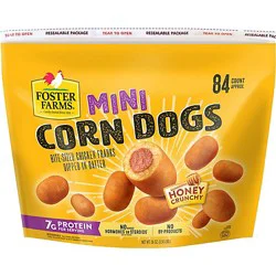 Foster Farms Mini Chicken Corn Dogs 84 Count Bag - 56 Oz