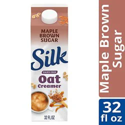 Silk Dairy Maple Brown Sugar Free Oat Milk Coffee Creamer - 32 Fl. Oz.