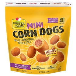 Foster Farms Mini Chicken Corn Dogs Bags 40 Count - 29.3 Oz