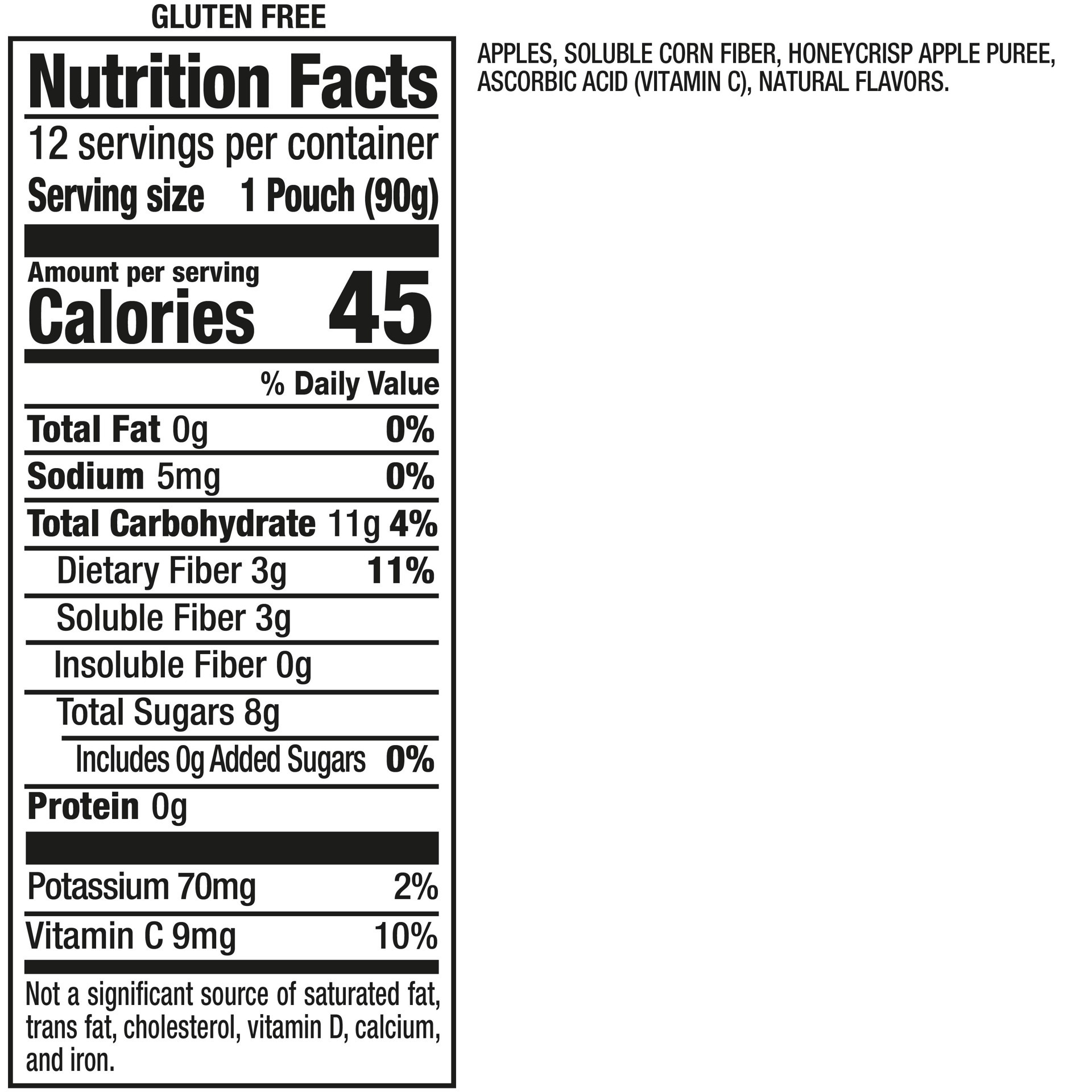 slide 2 of 7, Mott's Mighty Honeycrisp Apple Applesauce Clear Pouches- 12-3.2 Oz, 12 ct