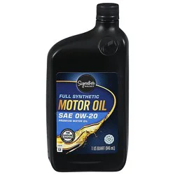Signature Select Motor Oil Full Synthetic Sae 0w-20 - 1 Qt
