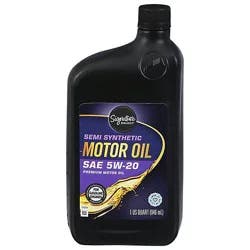 Signature Select Motor Oil Semi Synthetic Sae 5w-20 - 1 Qt