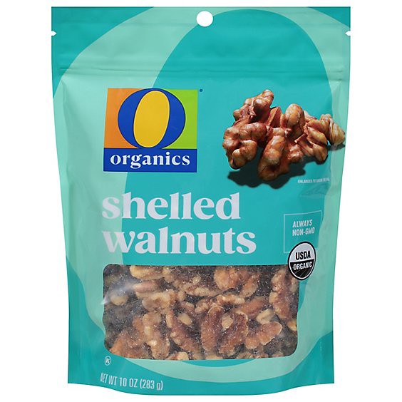 slide 1 of 1, O Organics Walnuts Shelled - 10 Oz, 10 oz