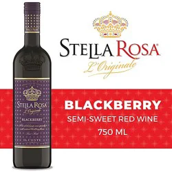 Stella Rosa Blackberry Flavored Italian Wine - 750 Ml