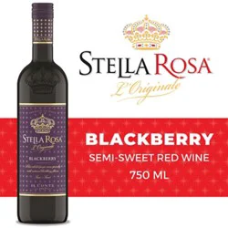 Stella Rosa Blackberry Flavored Italian Wine - 750 Ml