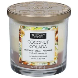 Tuscany Trpl Pour Coconut Colada 14 Oz - 14 Oz
