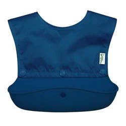 Snap & Go Silicone Food-Catcher Bib-Navy - Ea