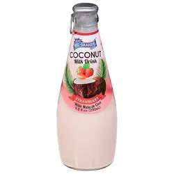 Coconut Milk Drink Strawberry With Nata Coco - 9.8 Fz