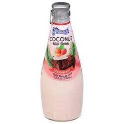 Coconut Milk Drink Strawberry With Nata Coco - 9.8 Fz