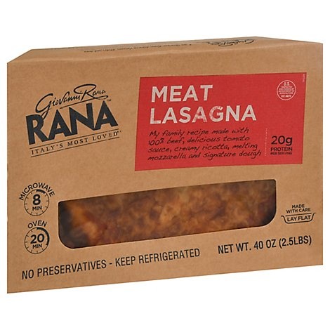 slide 1 of 1, Giovanni Rana Meat Lasagna, 40 oz