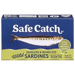 Safecatch Wild Sardine Boneless In Evoo - 4.4 Oz