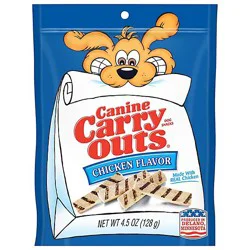 Canine Carry Outs Chicken Flavor Dog Treats - 4.5 Oz