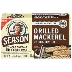 Season Skinless & Boneless Grilled Mackerel In Olive Oil - 4.375 Oz