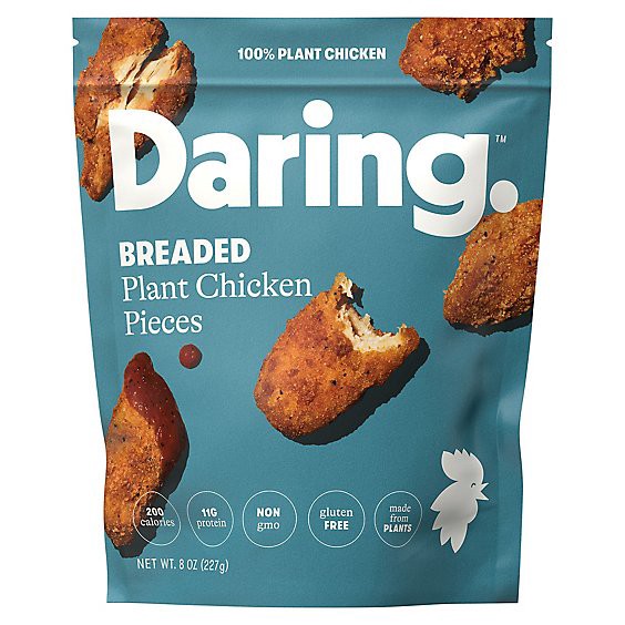 slide 1 of 5, Daring Original Breaded Pieces Plant Based Chicken - 8 Oz, 8 oz