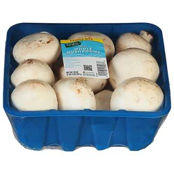 Signature Select/farms Jumbo White Whole Mushrooms - 20 Oz