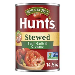 Hunt's Stewed Tomatoes With Basil Garlic & Oregano - 14.5 Oz