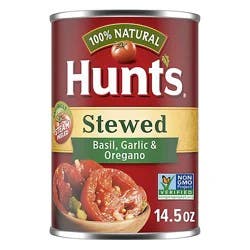 Hunt's Stewed Tomatoes With Basil Garlic & Oregano - 14.5 Oz