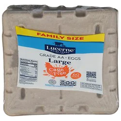 Lucerne Cage Free Grade A Large Eggs - 60 Count