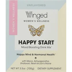 Winged Happy Start Mood Boosting Drink Mix - 3.5 Oz