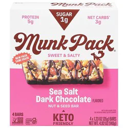 Munk Pack Bar Seasalt Dark Chocolate - 4.92 Oz