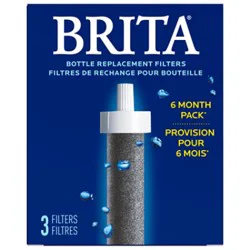 Brita Bpa Free Premium Water Bottle Replacement Filters - 3 Count