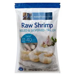 Waterfront Bistro Shrimp Raw 31-40 Ct P&d Tail Off - 2 Lb