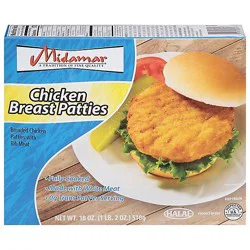 Halal Chicken Breast Patties - 18 Oz
