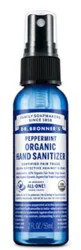 Dr. Bronner's Peppermint Organic Hand Sanitizer - 2 Oz