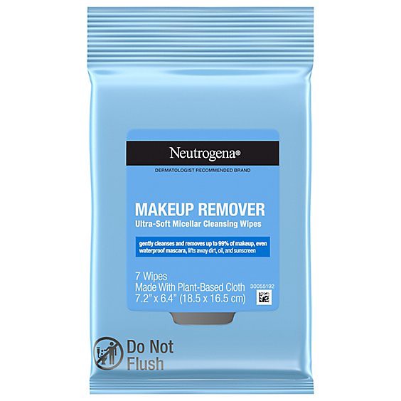 slide 1 of 7, Neutrogena Makeup Cleaning Towelettes - 7 Count, 7 ct