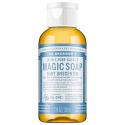 Dr. Bronner's Baby Unscented Pure Castile Soap - 2 Fl. Oz.